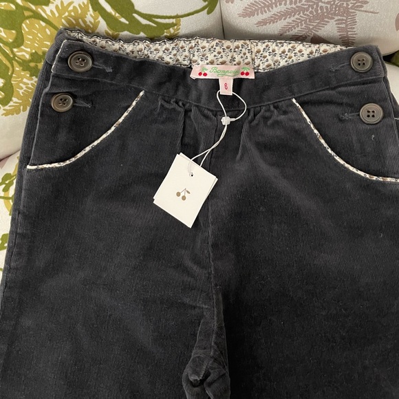 Bonpoint girl pants in velvet ribbed cotton Yr 6-brand new - Picture 2 of 9